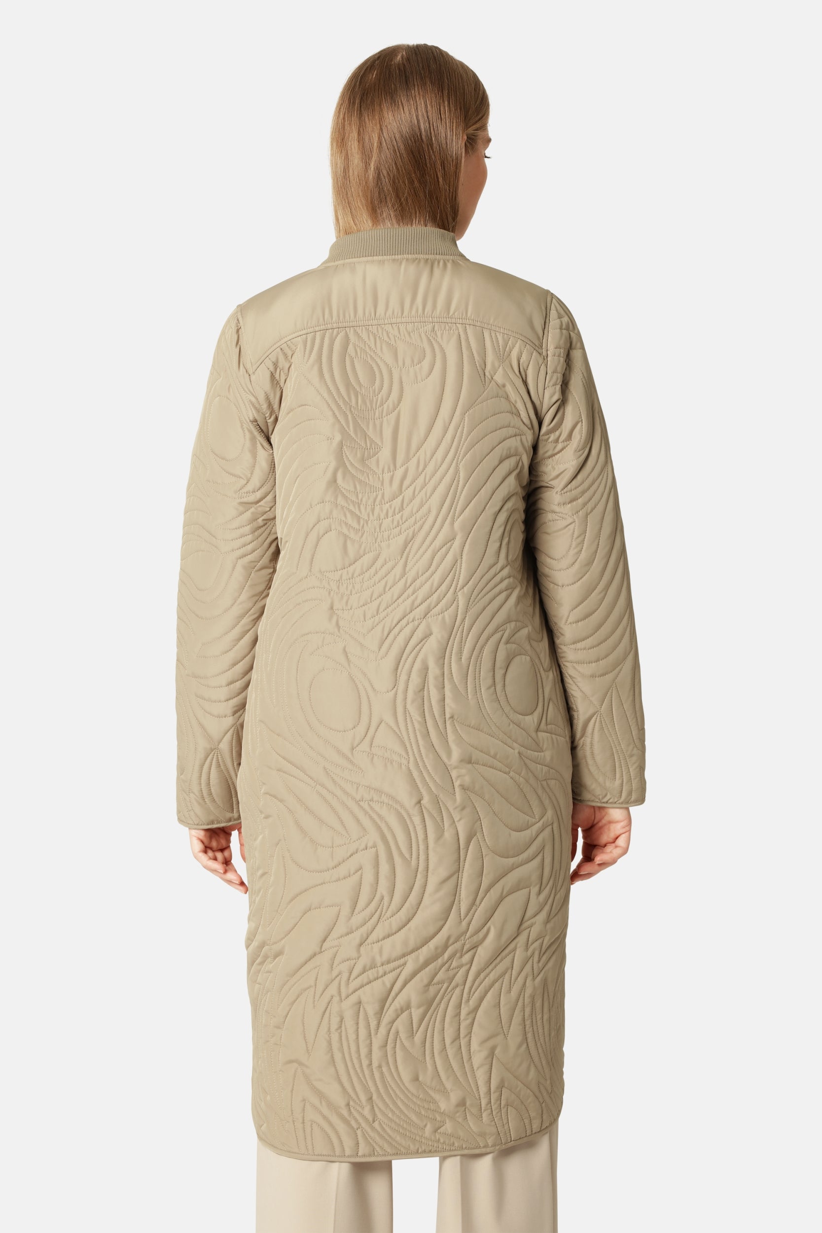 Gewatteerd Jack DUNE06 | Greige | Coat | Ilse Jacobsen