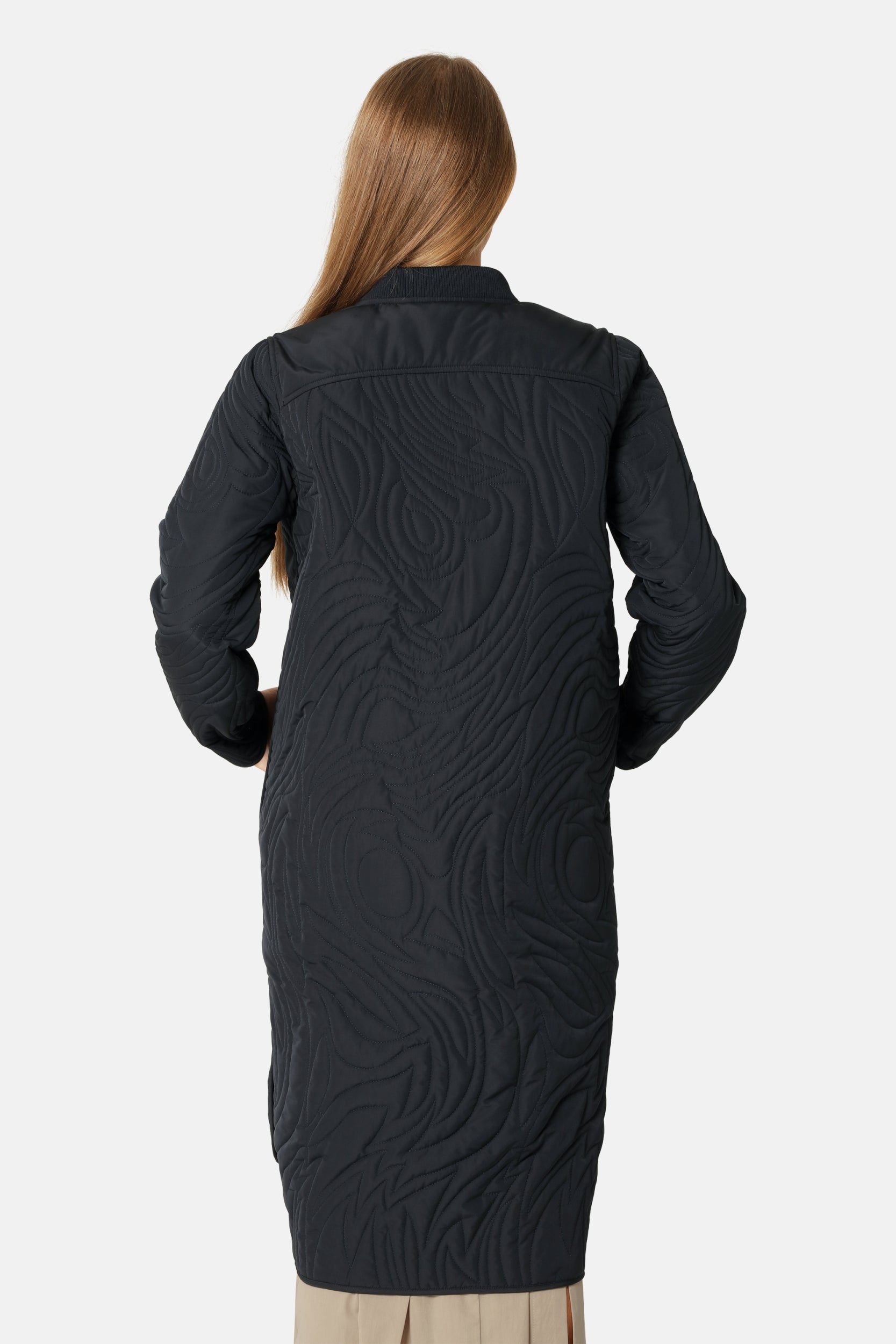 Lang Gewatteerd Jack DUNE06 | Dark Indigo | Coat | Ilse Jacobsen