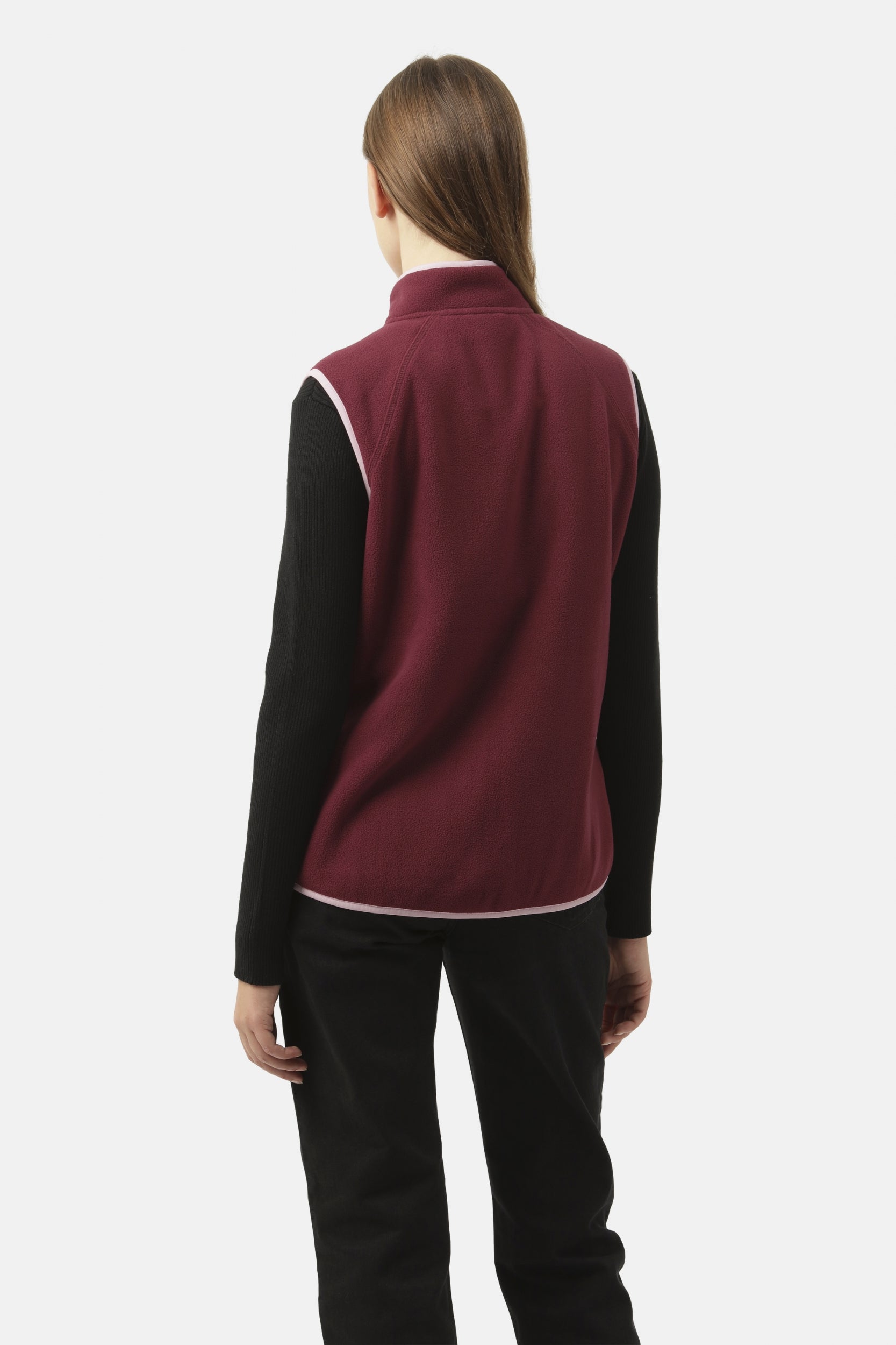 Fleece Bodywarmer FLEECEWIND01 | Maroon Banner | Vest | Ilse Jacobsen