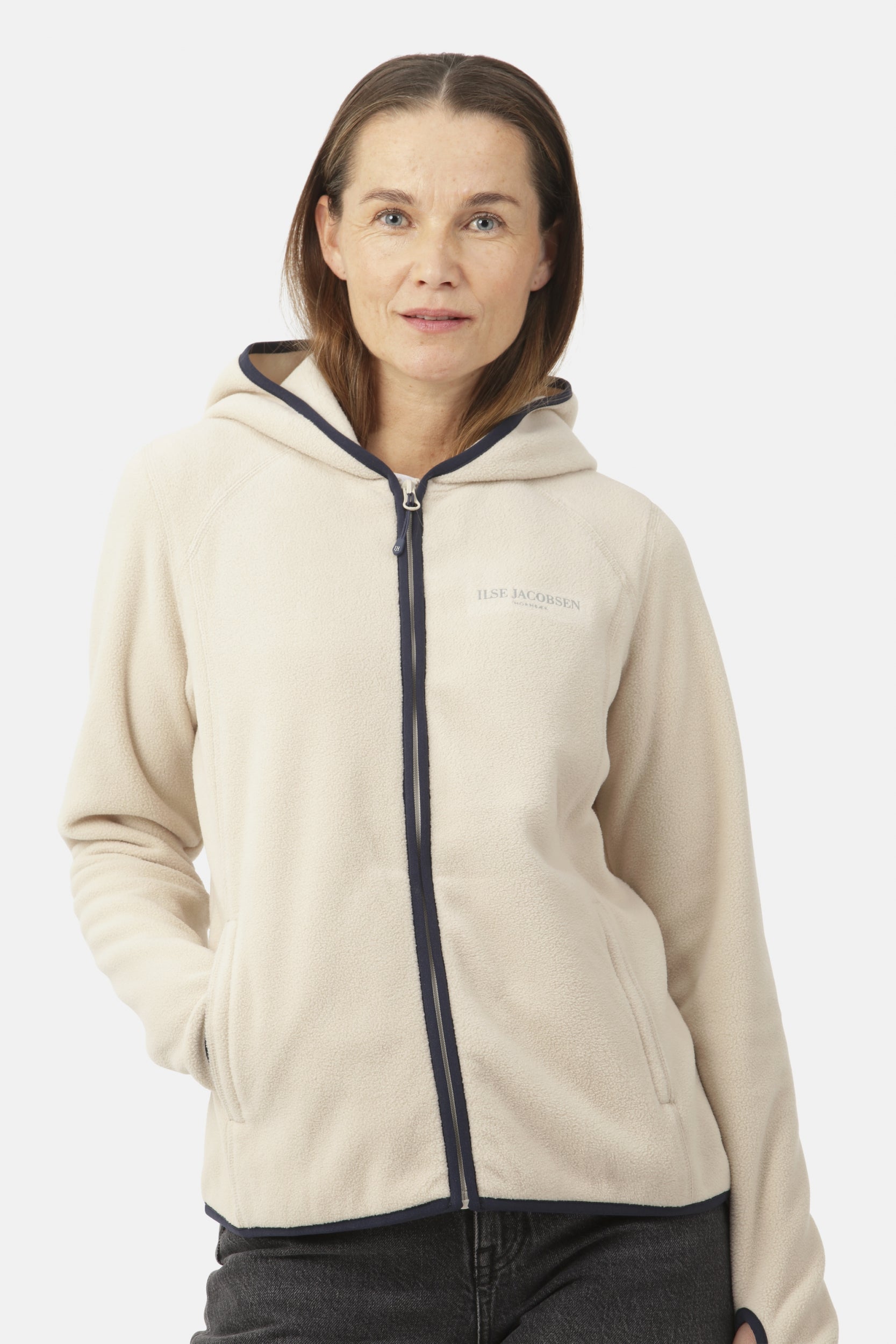 Fleece Vest FLEECEWIND03 | Light Sand | Jacket | Ilse Jacobsen