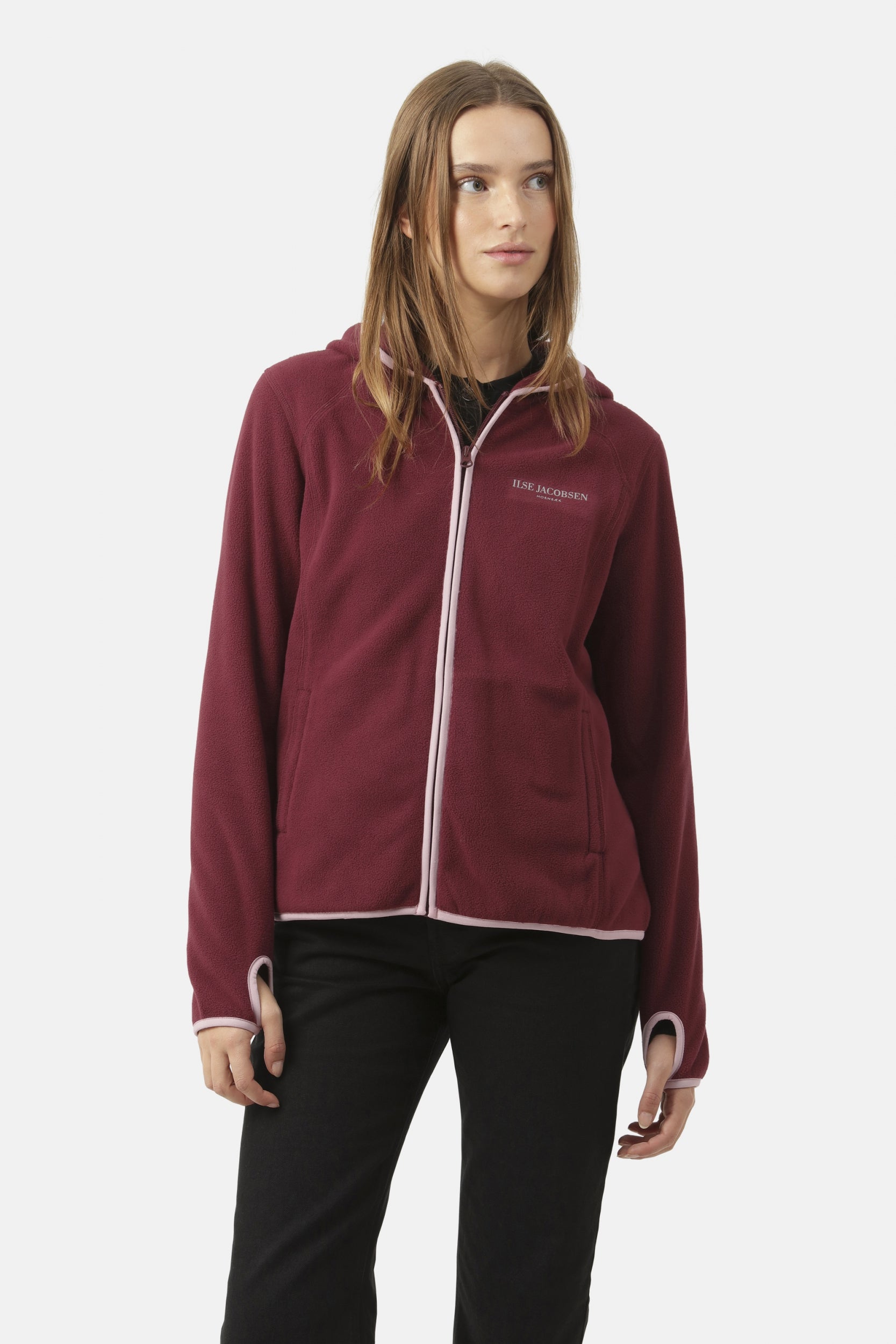 Fleece Vest FLEECEWIND03 | Maroon Banner | Jacket | Ilse Jacobsen