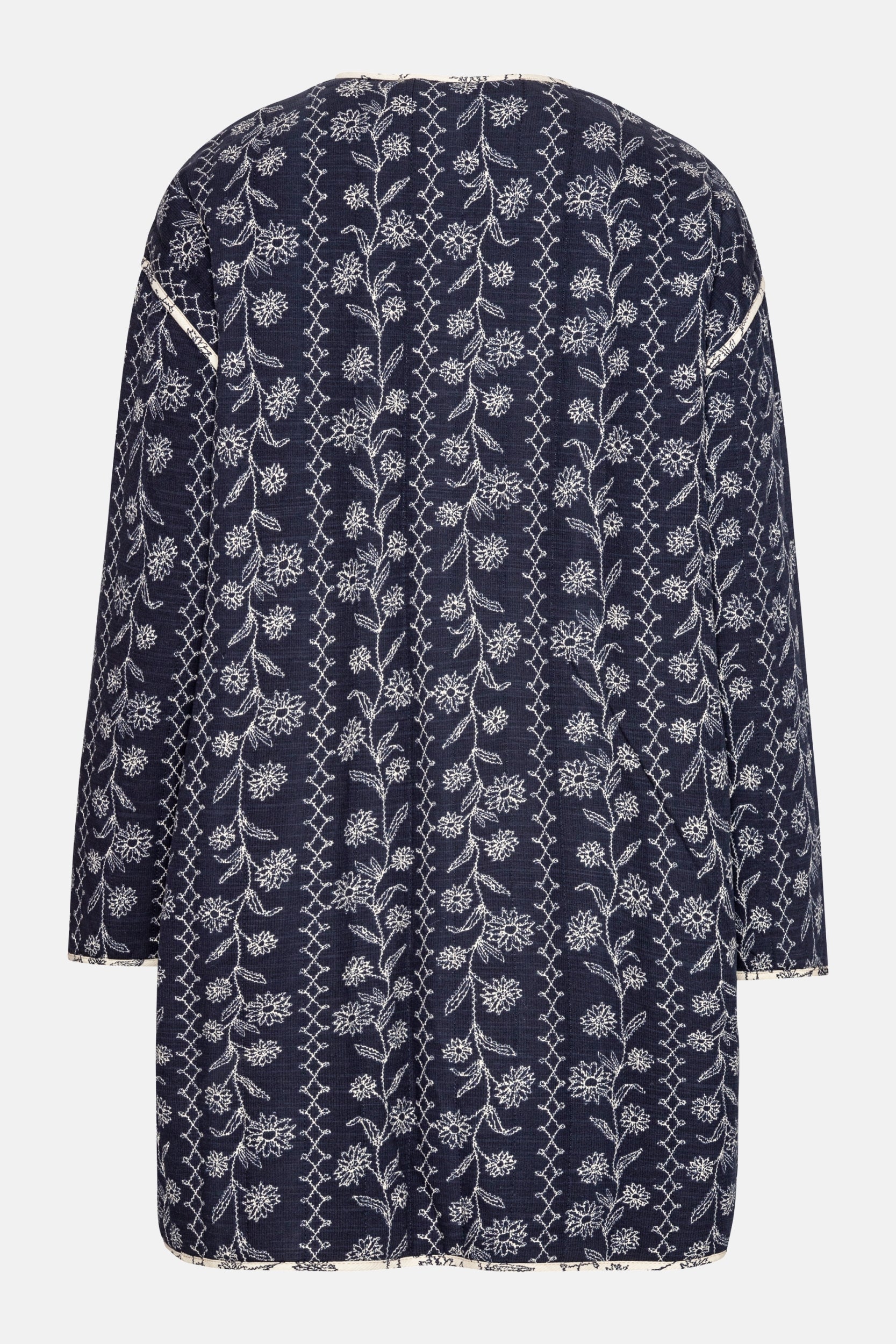 Gewatteerde Jas OTTOMAQUILT04P | Dark Wildflower | Jacket | Ilse Jacobsen