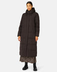 Lange Winterjas PEPPY03 - 233 Ganache | Ganache | Coat | Ilse Jacobsen