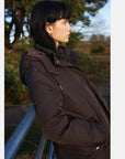 Lange Winterjas PEPPY03 - 233 Ganache | Ganache | Coat | Ilse Jacobsen