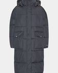 Lange Gewatteerde Jas PEPPY06 - 604 Ombre Blue | Ombre Blue | Coat | Ilse Jacobsen
