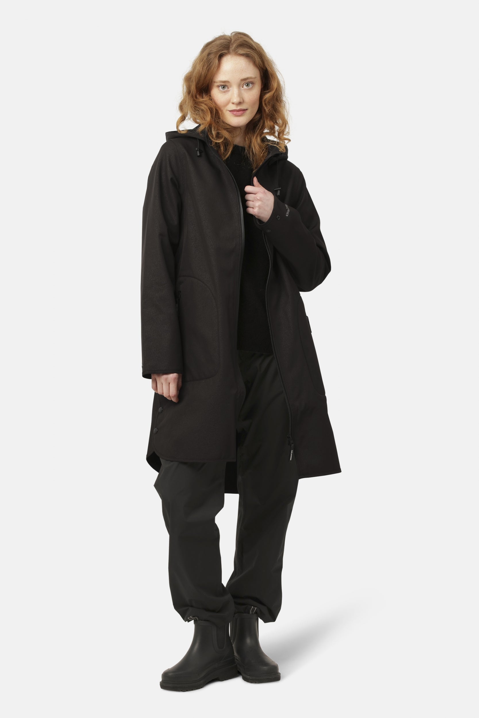 Softshell regenjas RAIN128 | Black | Raincoat | Ilse Jacobsen