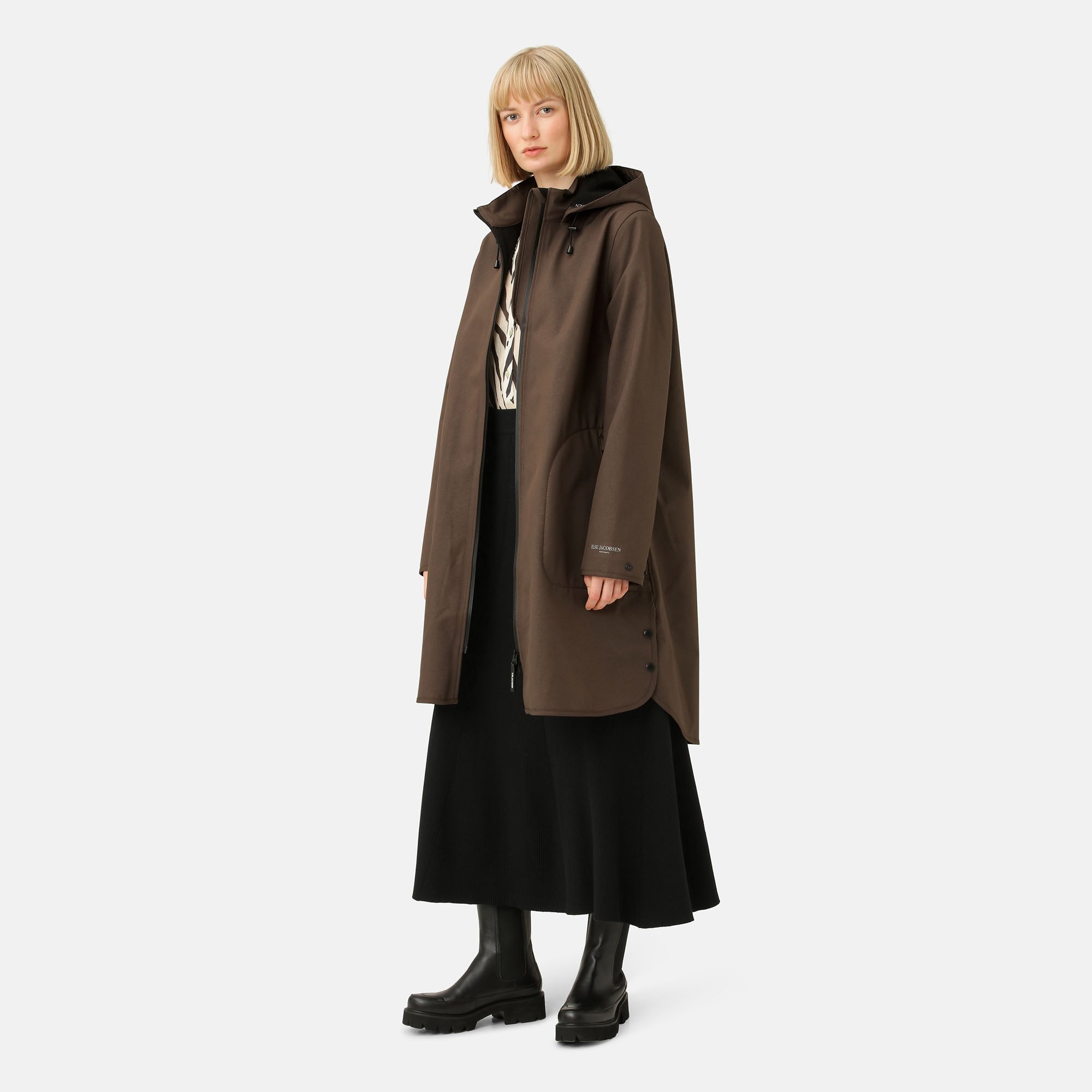 Softshell regenjas RAIN128 | Chocolate Brown | Raincoat | Ilse Jacobsen