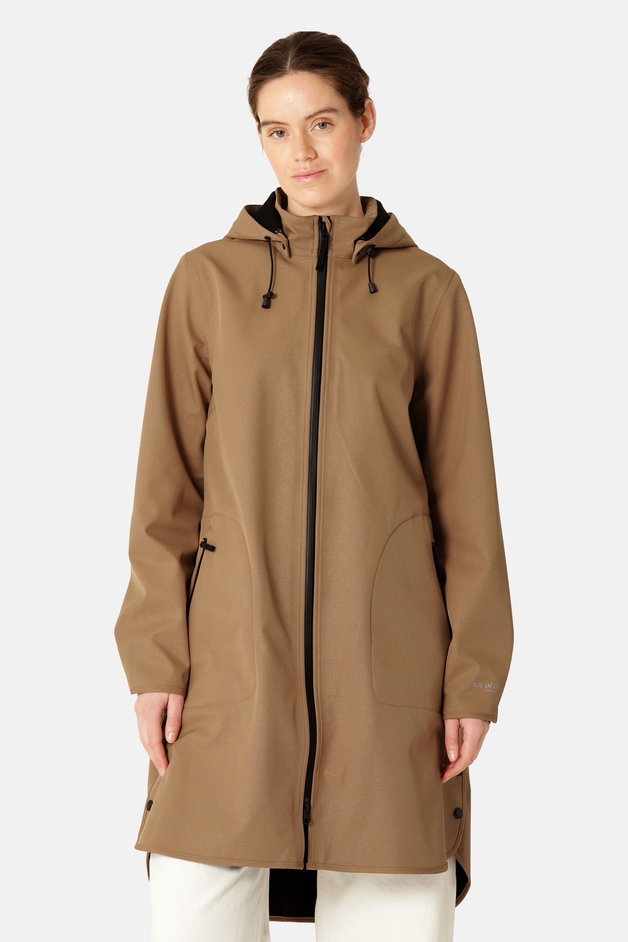Softshell regenjas RAIN128 | Mocca | Raincoat | Ilse Jacobsen