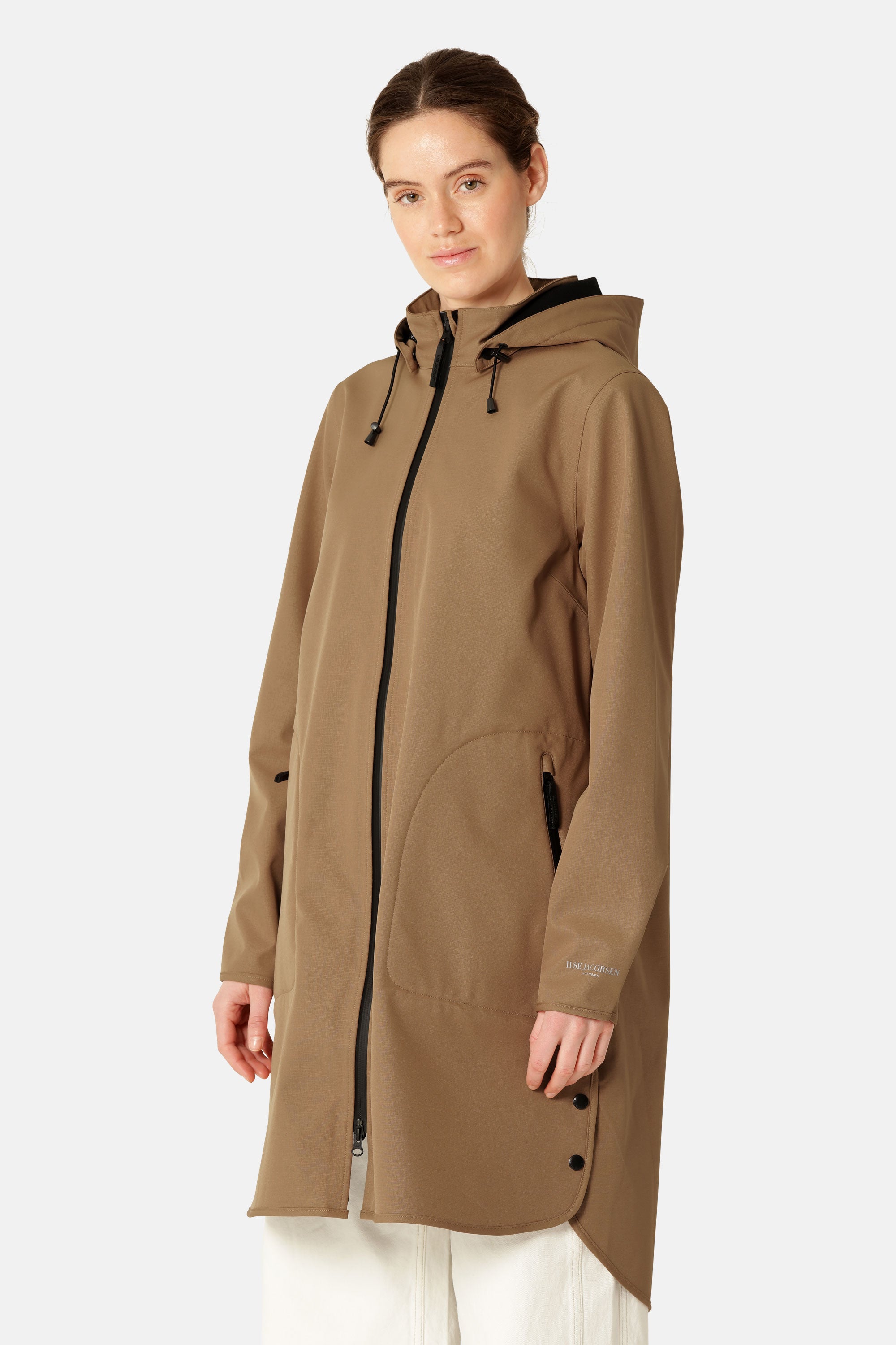 Softshell regenjas RAIN128 | Mocca | Raincoat | Ilse Jacobsen