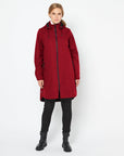 Softshell regenjas RAIN128 - 383 Rhubarb | Rhubarb | Raincoat | Ilse Jacobsen