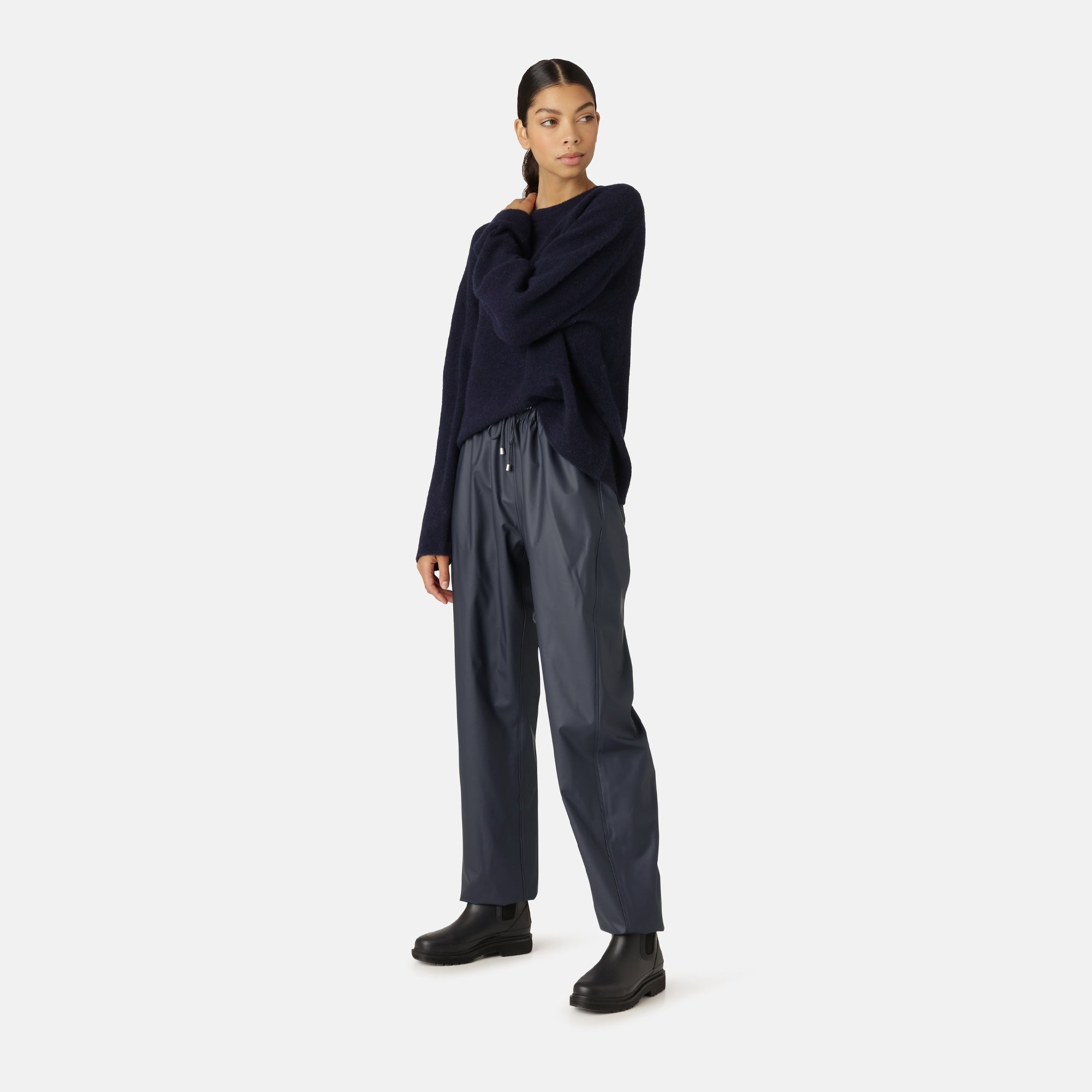 Regenbroek RAIN144 | Dark Indigo | Rain Trouser | Ilse Jacobsen