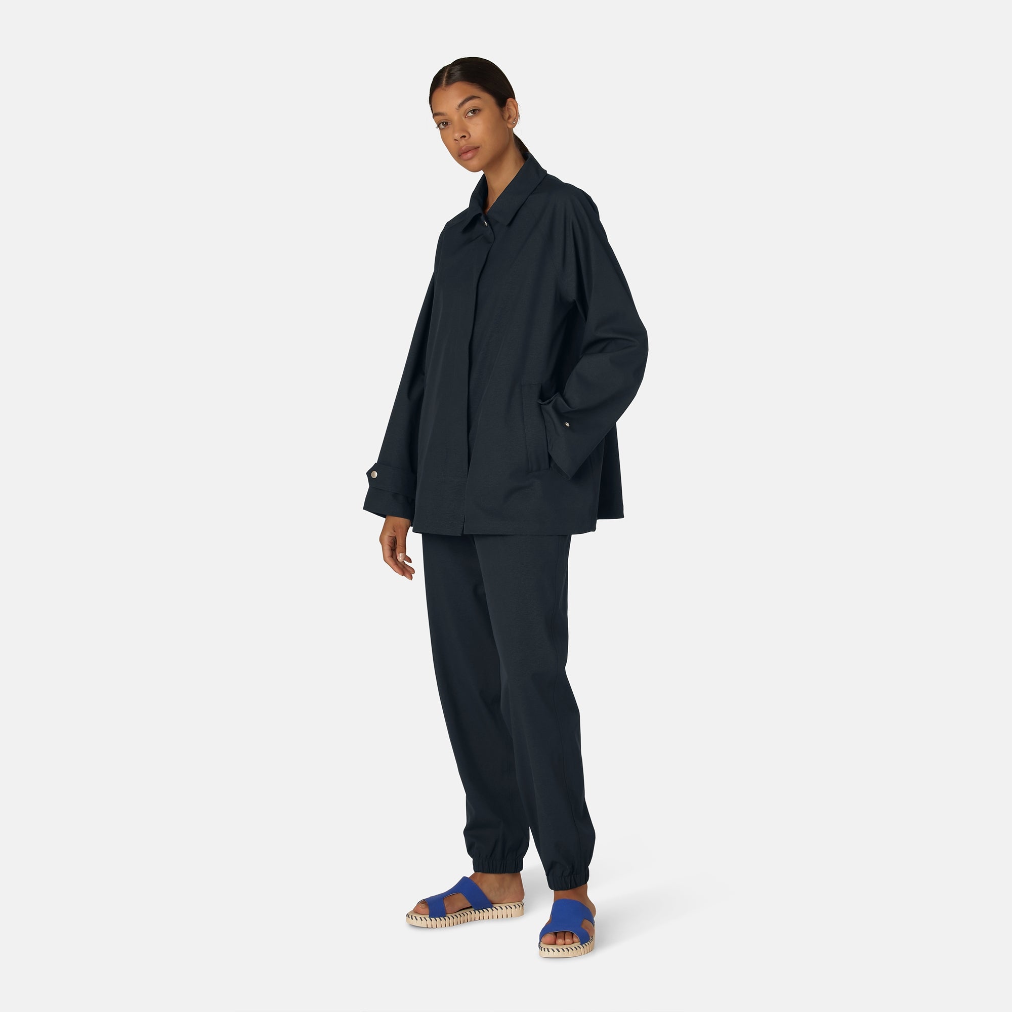 Regenjas RAIN205 | Dark Indigo | Raincoat | Ilse Jacobsen