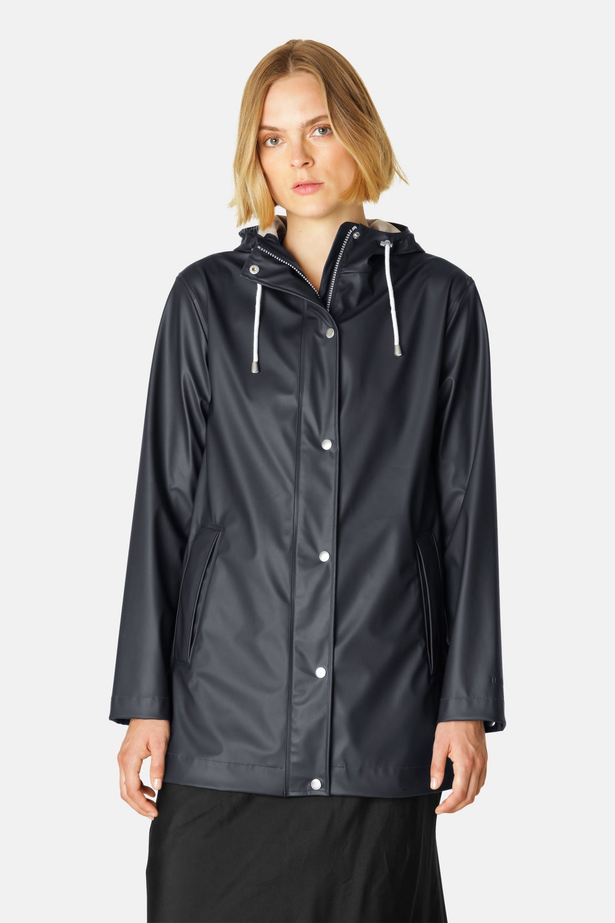 Korte regenjas RAIN228FR | Dark Indigo | Raincoat | Ilse Jacobsen