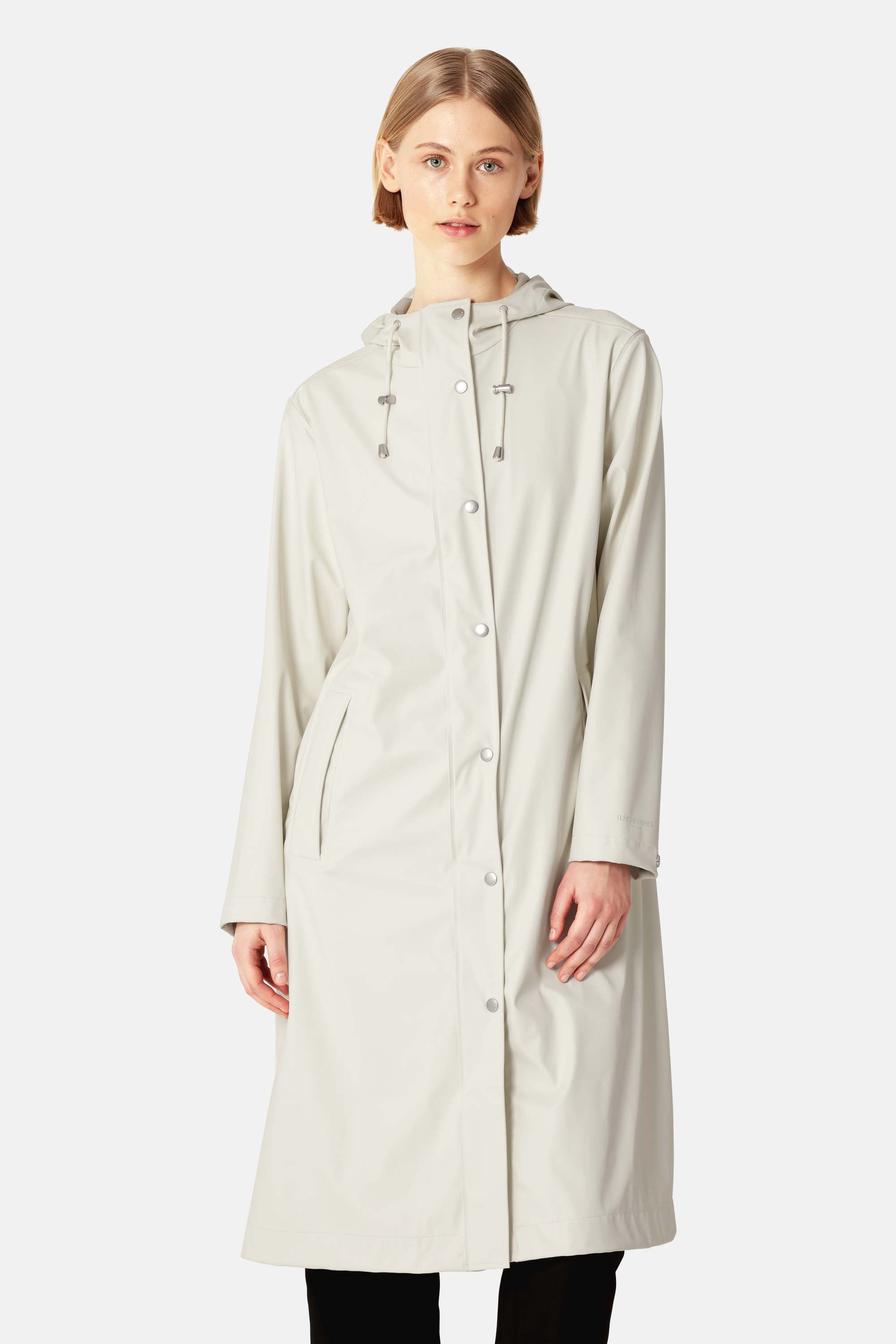Lange regenjas RAIN232FR | Milk Creme | Raincoat | Ilse Jacobsen