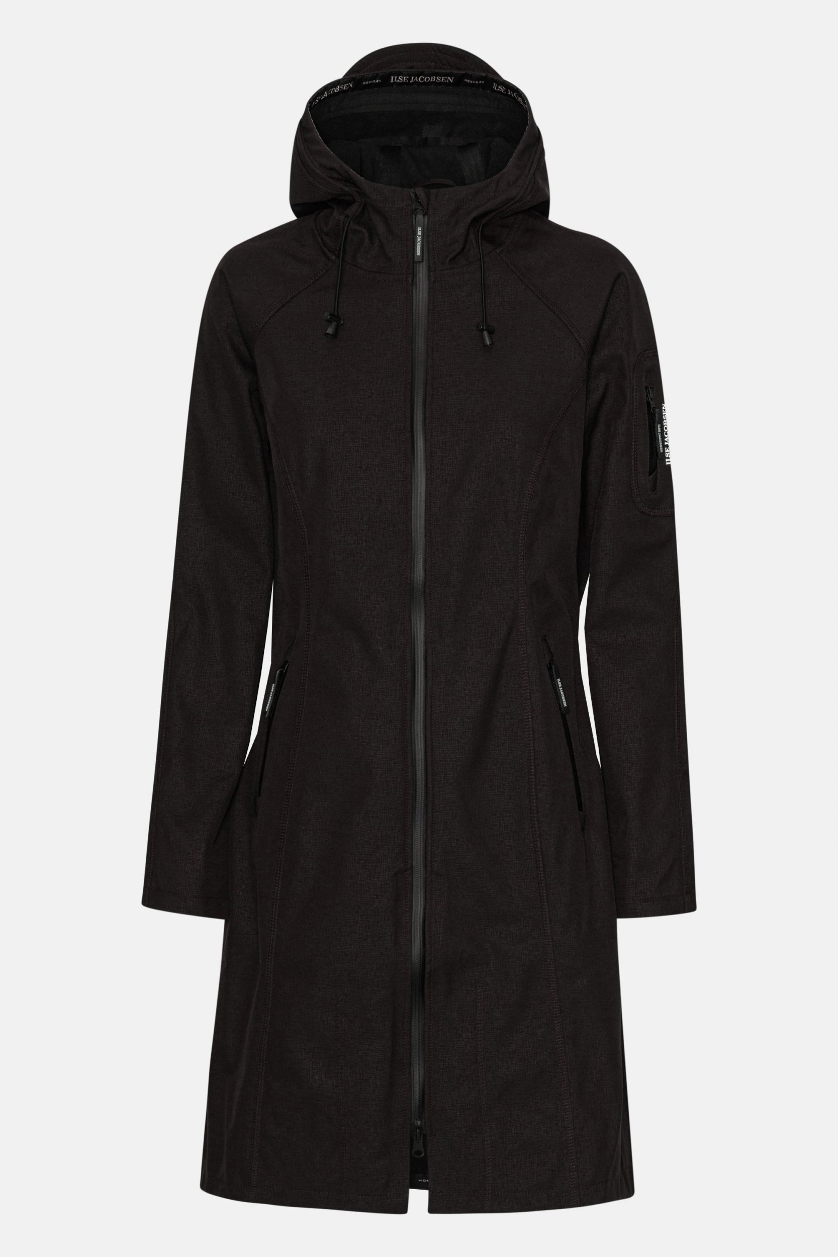 Softshell regenjas lang RAIN37L | Black | Raincoat | Ilse Jacobsen