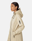 Softshell regenjas lang RAIN37L | Beige | Raincoat | Ilse Jacobsen