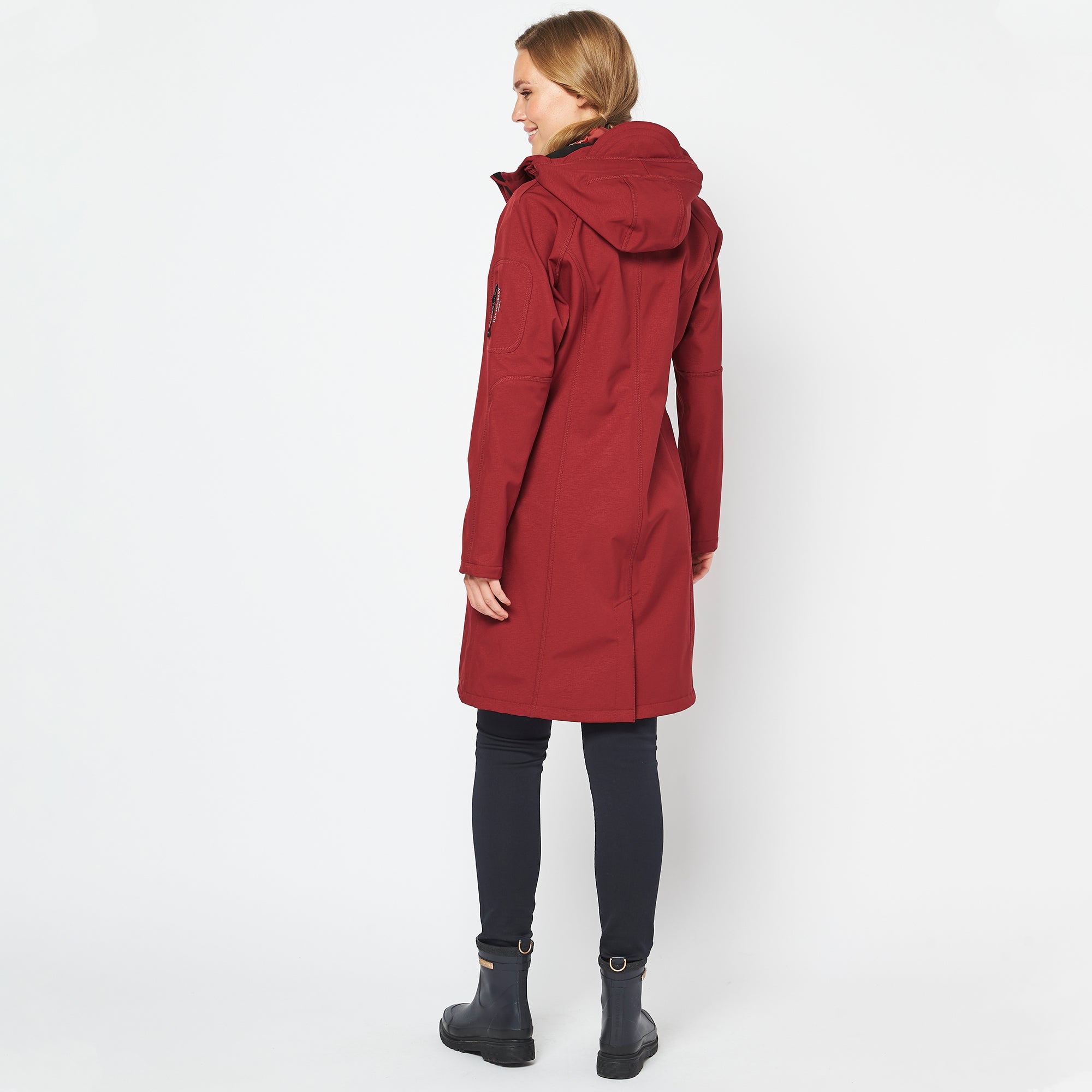 Softshell regenjas lang RAIN37L | Rhubarb | Raincoat | Ilse Jacobsen