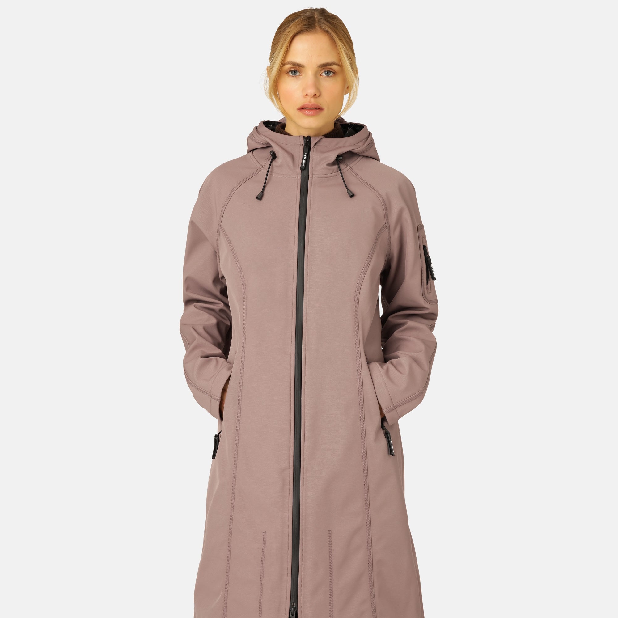Softshell Regenjas Lang RAIN37L | Old Lavender | Raincoat | Ilse Jacobsen