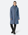Softshell Regenjas lang RAIN37L | Blue Grayness | Raincoat | Ilse Jacobsen