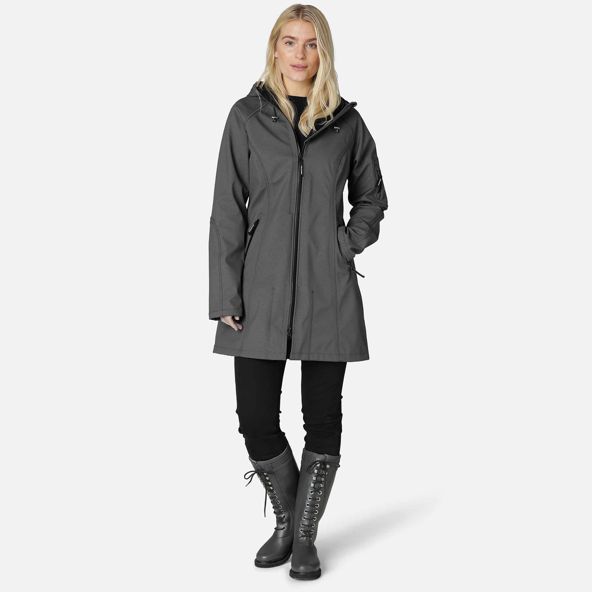Softshell regenjas RAIN37 | Dark Shadow | Raincoat | Ilse Jacobsen