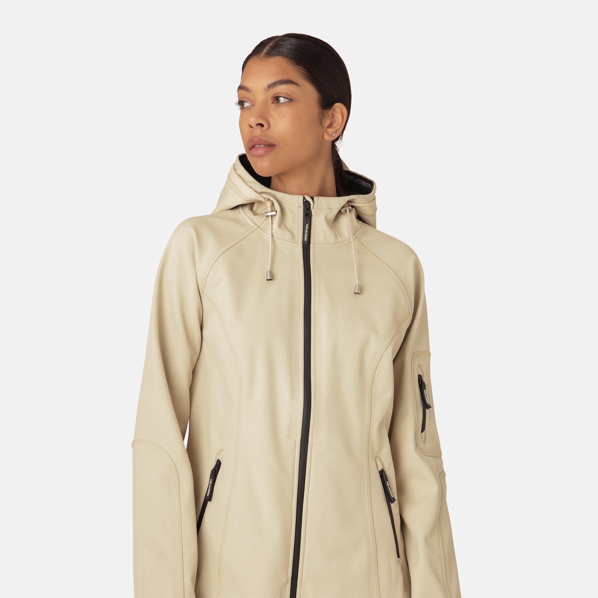 Softshell regenjas RAIN37 | Beige | Raincoat | Ilse Jacobsen