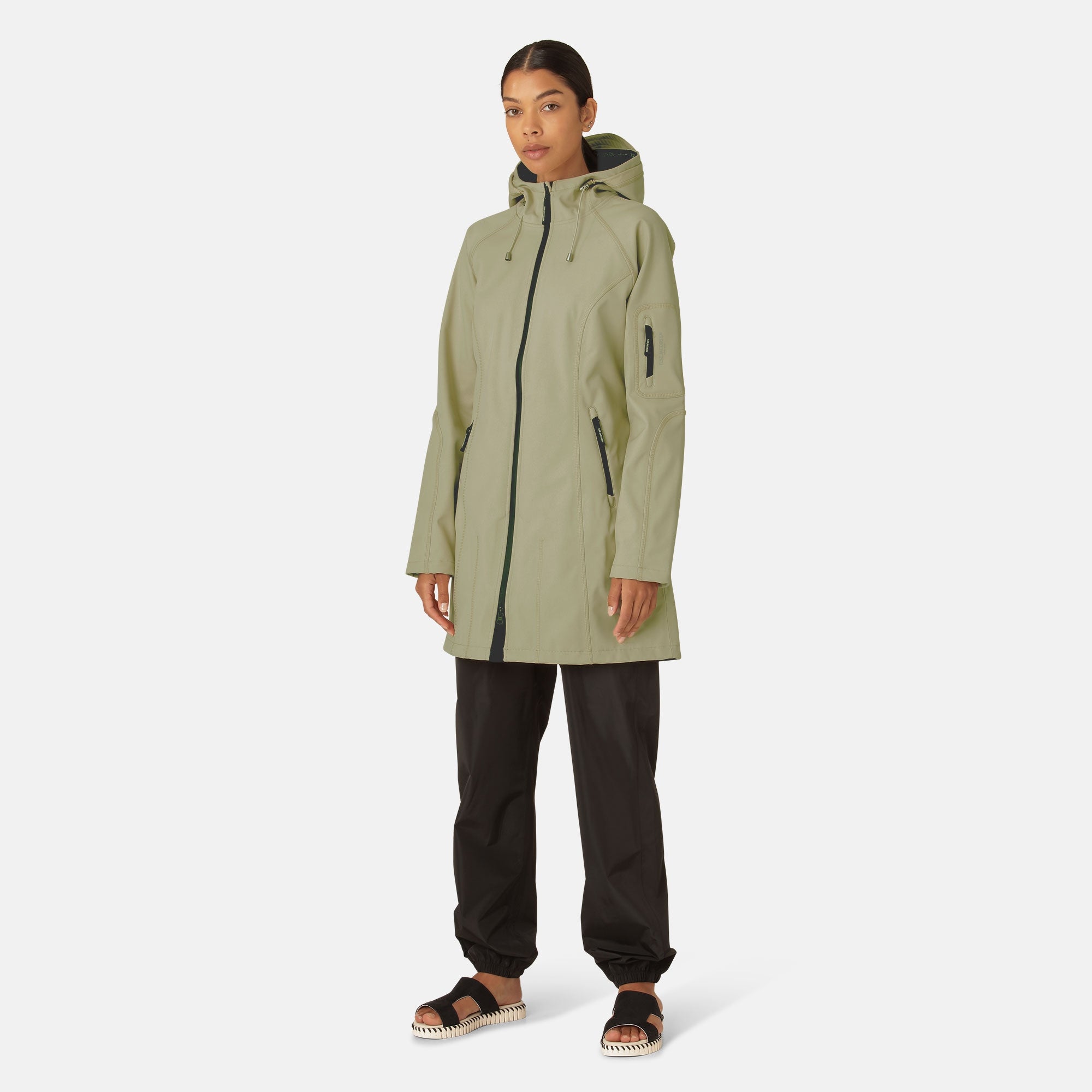Softshell Regenjas RAIN37 | Sage | Raincoat | Ilse Jacobsen