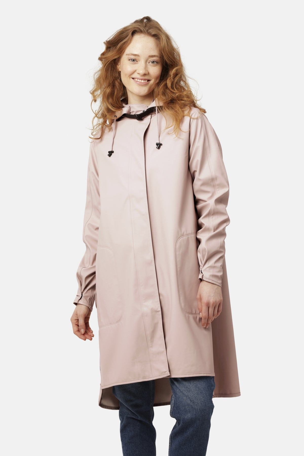 Regenjas in A-lijn RAIN71 | Adobe Rose | Raincoat | Ilse Jacobsen