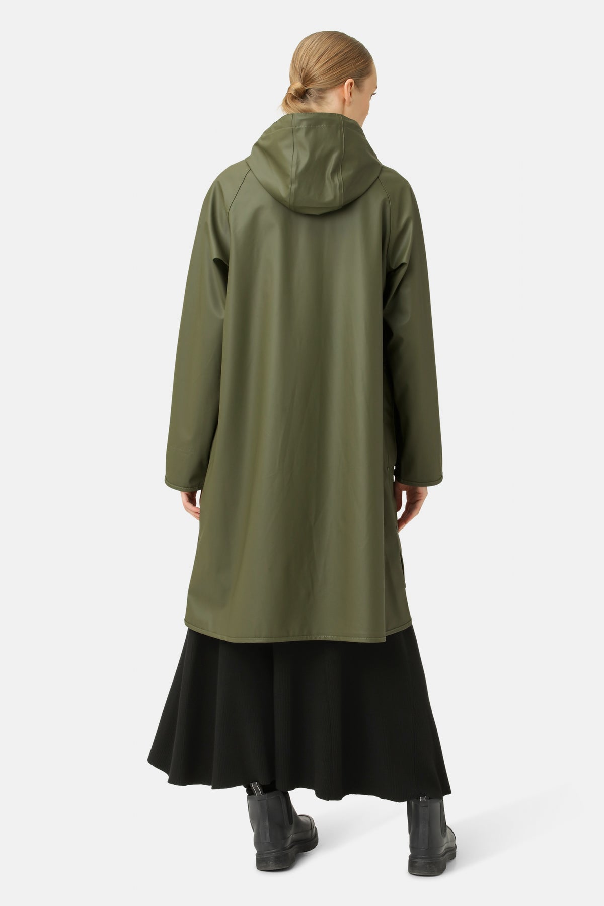 Regenjas in A-lijn RAIN71 | Army | Raincoat | Ilse Jacobsen