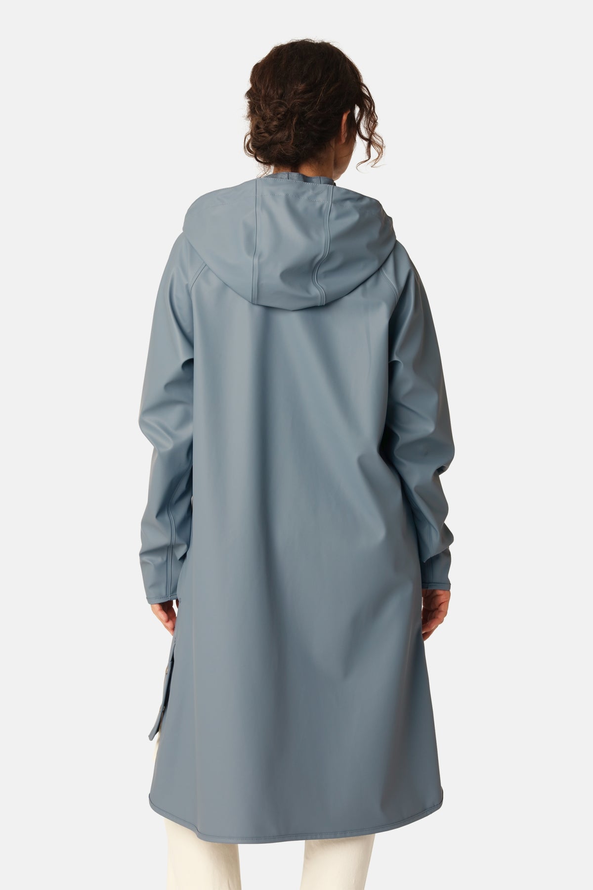 Regenjas in A-lijn RAIN71 | Grey Blue | Raincoat | Ilse Jacobsen