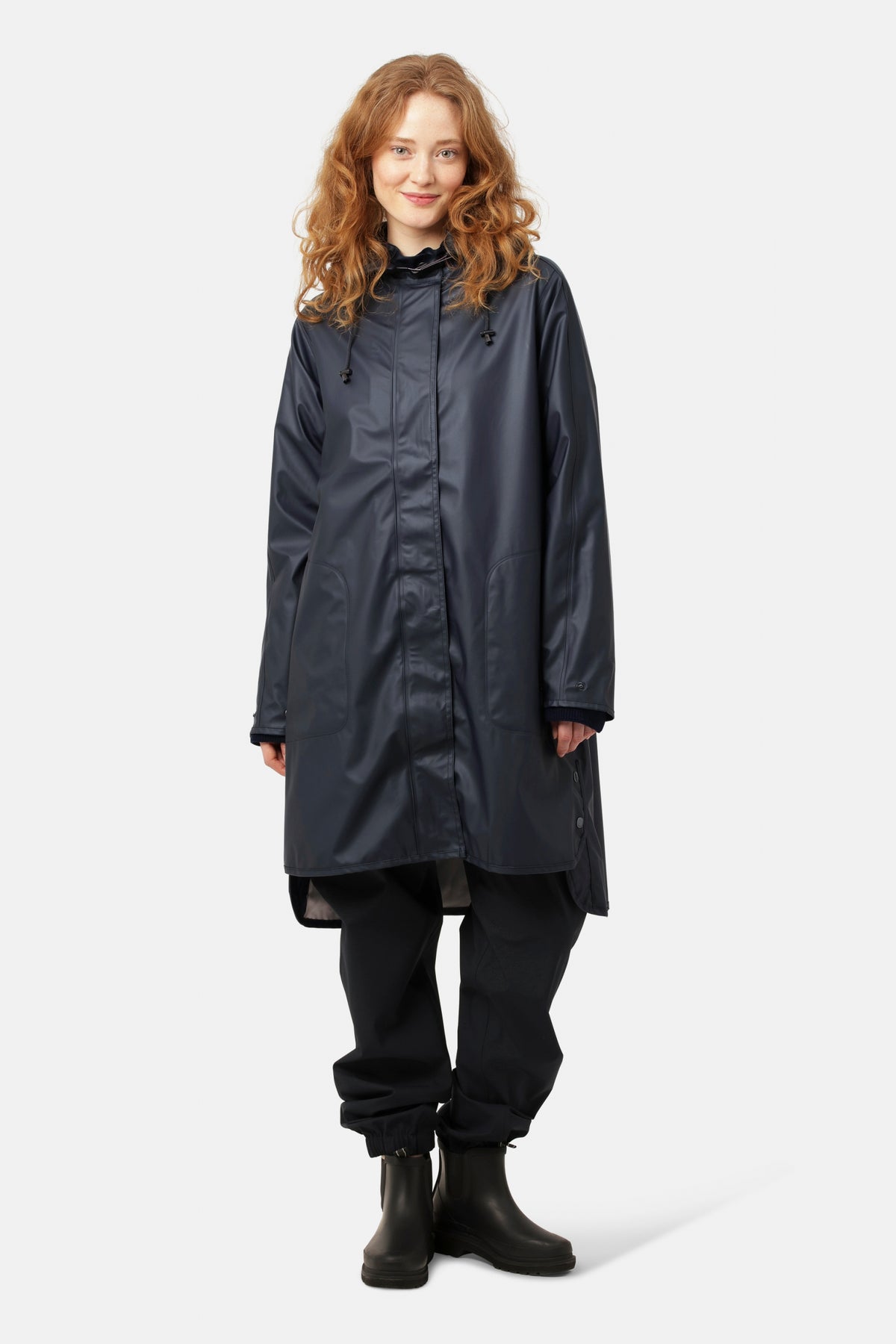 Regenjas in A-lijn RAIN71 | Dark Indigo | Raincoat | Ilse Jacobsen