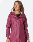 Regenjas RAIN87 - 350 Maroon | Maroon | Raincoat | Ilse Jacobsen