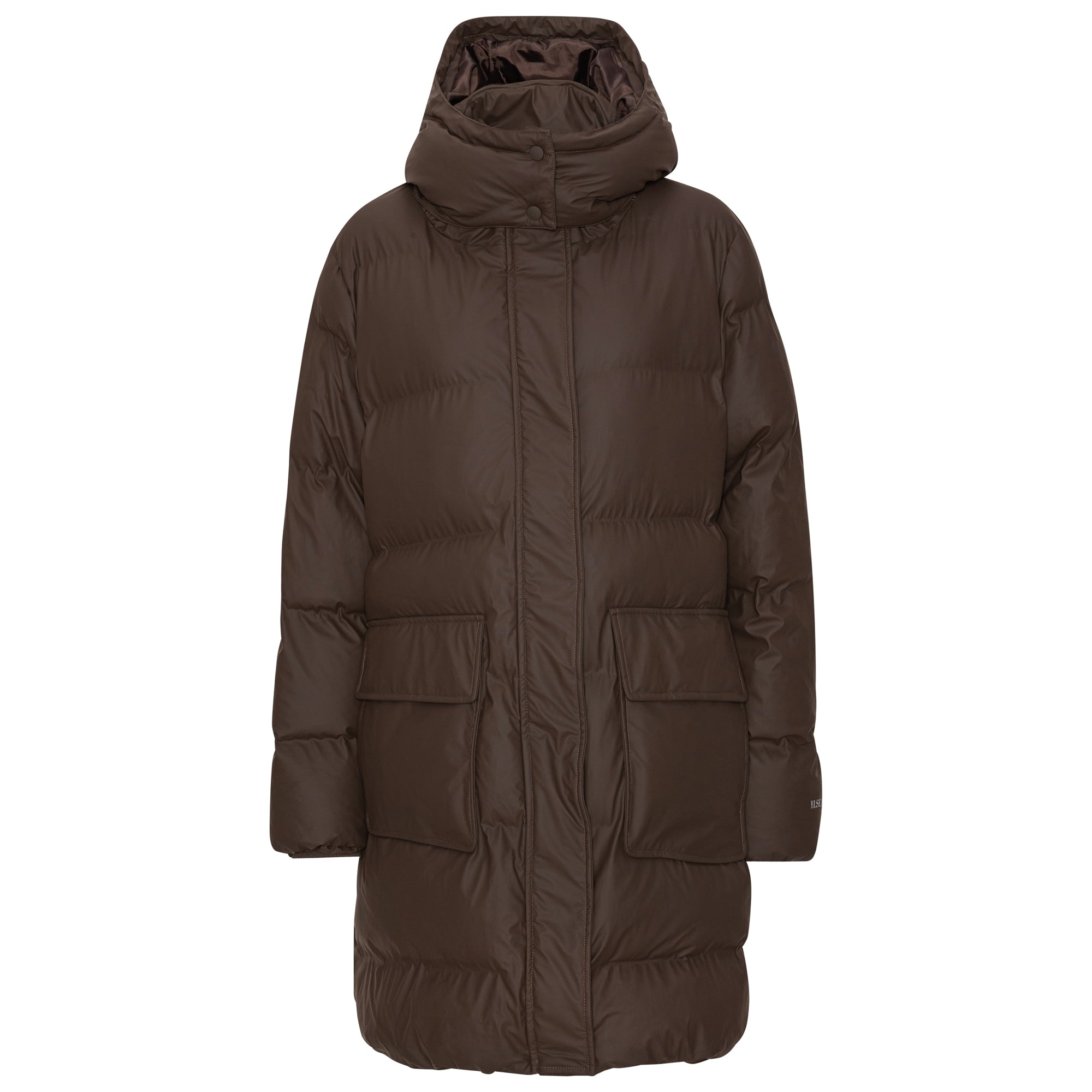 Gewatteerde Regenjas RAINPUFF05 | Chocolate Brown | Raincoat | Ilse Jacobsen