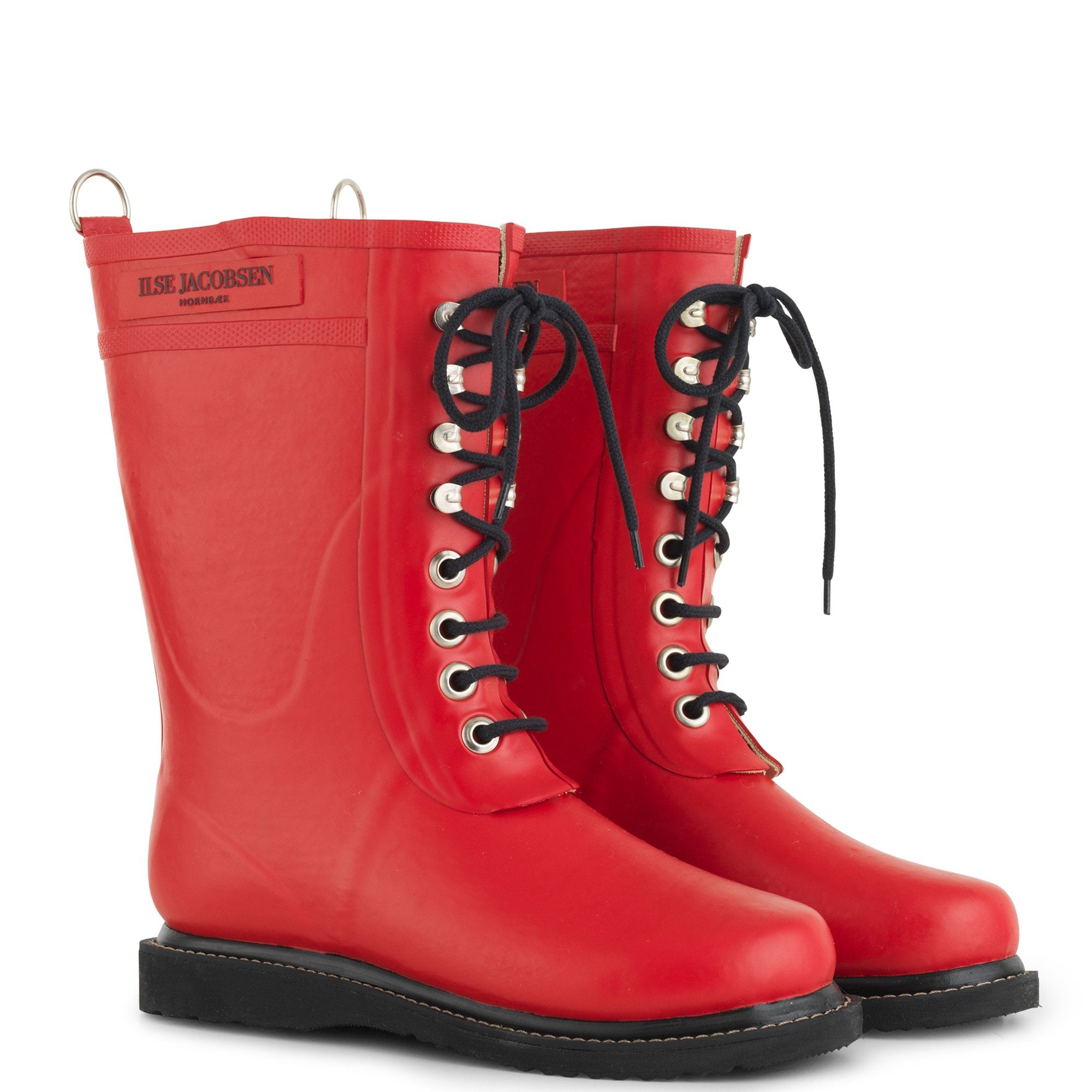 Regenlaarzen 3/4 RUB15 | Deep Red | Rubber Boots | Ilse Jacobsen