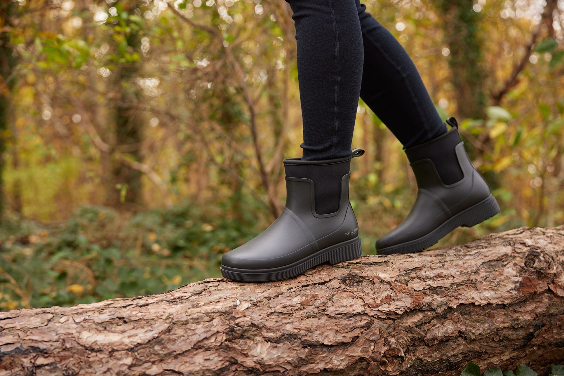 Anti-Slip regenlaarzen laag RUBAIR11 | Black | Boots | Ilse Jacobsen