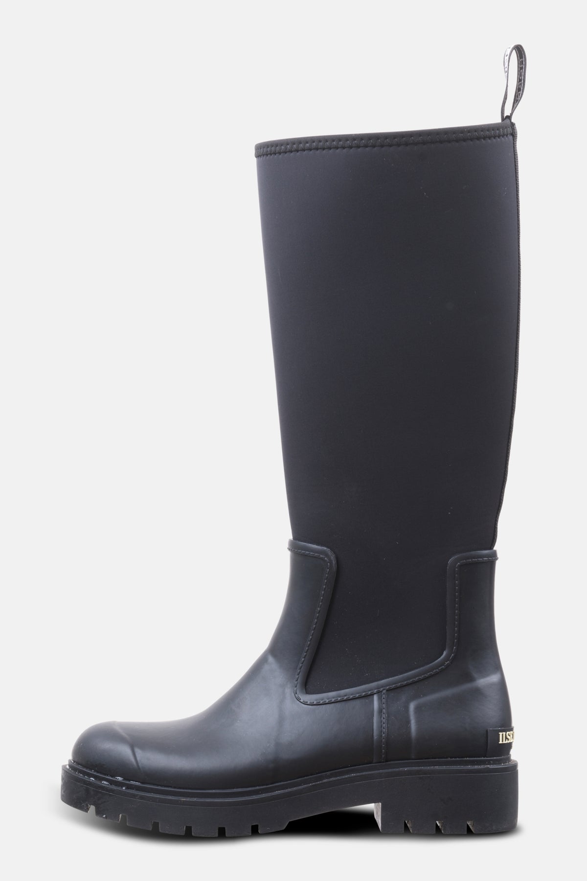 Hoge regenlaarzen RUBSTEP01 | Black Black | Shoes | Ilse Jacobsen