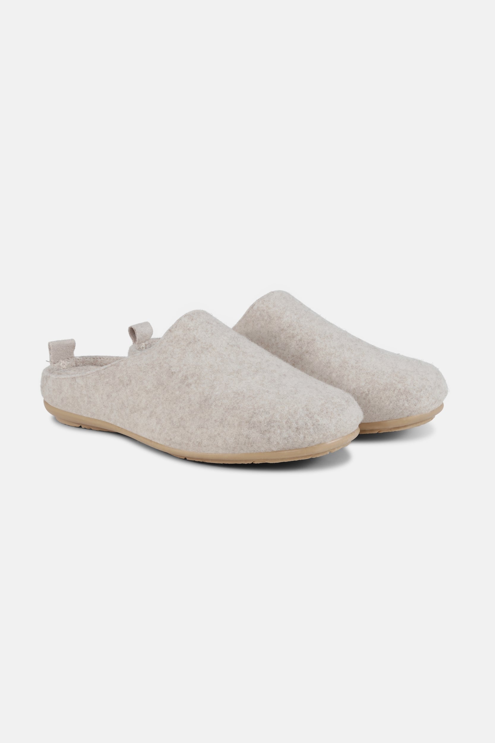 Wollen Pantoffel SNIPPY02 | Milk Creme Wheat | Home Shoes | Ilse Jacobsen