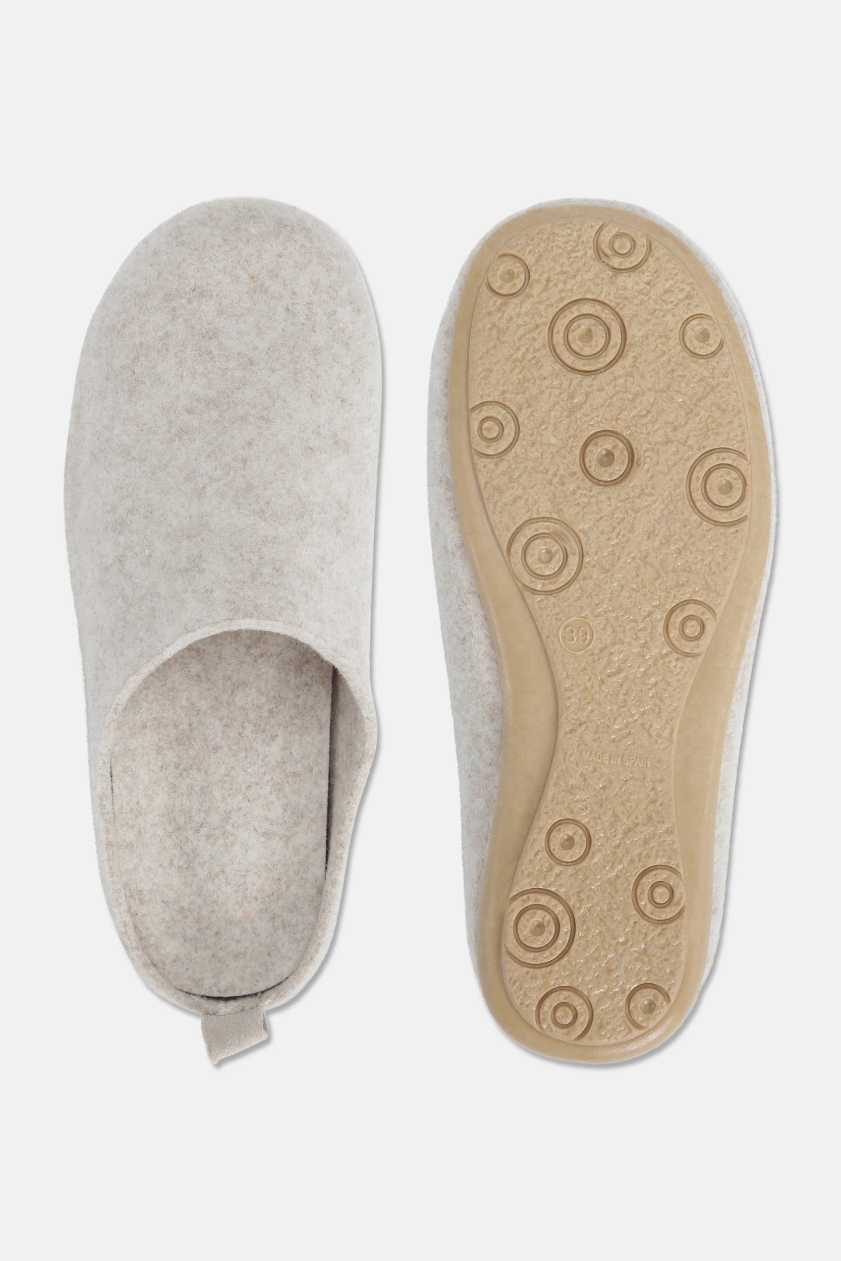 Wollen instapsloffen SNIPPY02 | Milk Creme Wheat | Home Shoes | Ilse Jacobsen