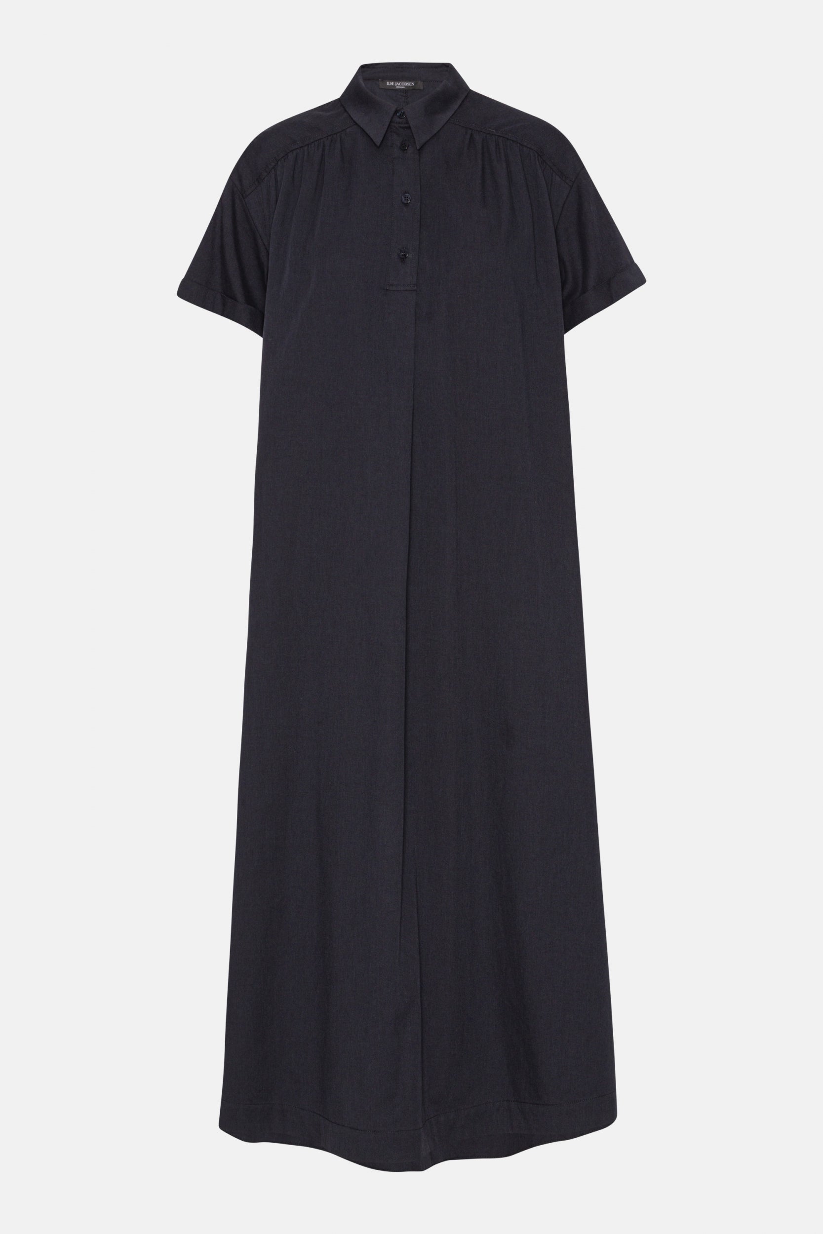 Lange A-lijn Jurk TENCELLA01 | Dark Indigo | Dress | Ilse Jacobsen