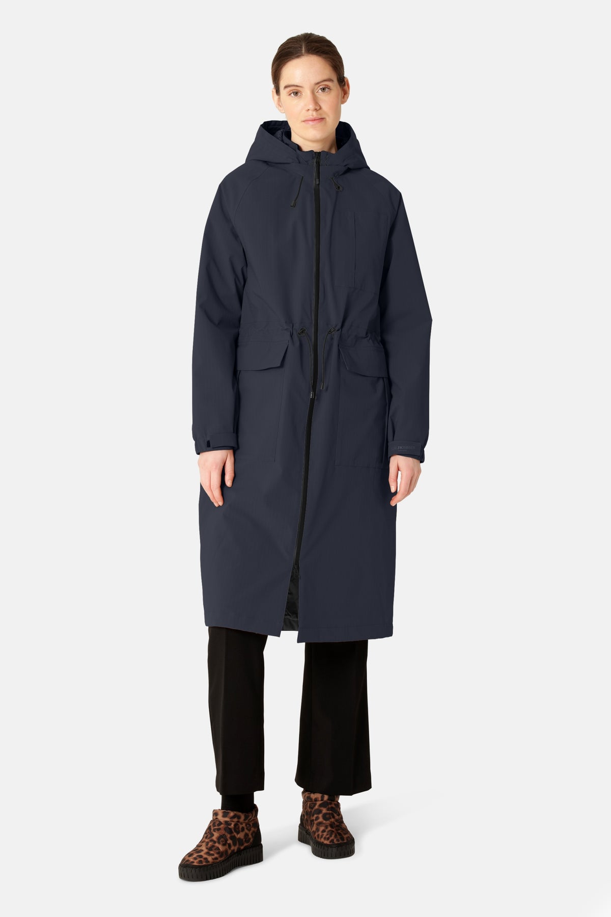 Lange winterparka THERMAL01 | Dark Indigo | Parka | Ilse Jacobsen