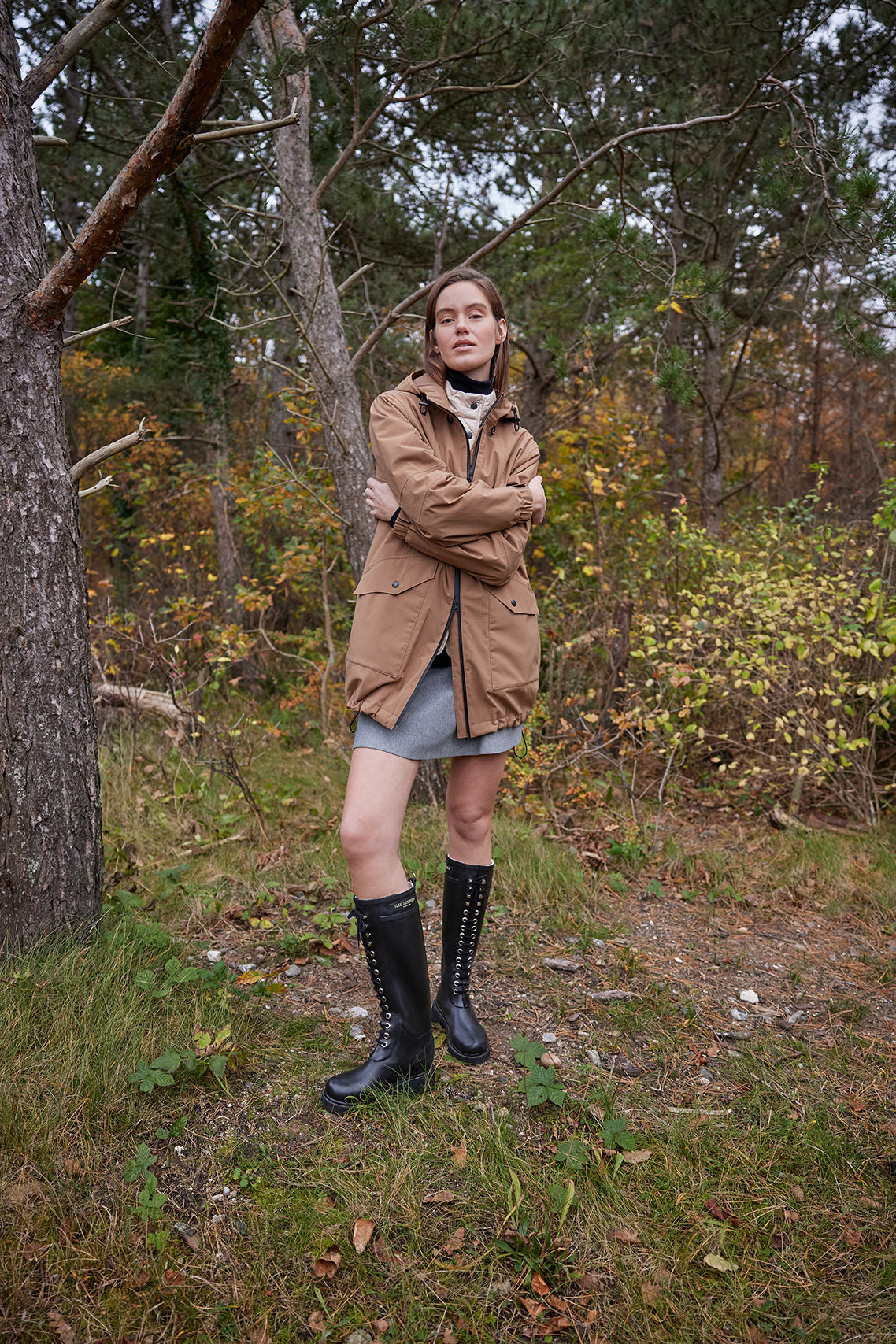 Korte Winterjas THERMAL09 | Mocca | Coat | Ilse Jacobsen