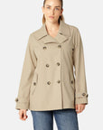 Peacoat TRENCHRAIN02 | White Pepper | Coat | Ilse Jacobsen