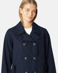Peacoat TRENCHRAIN02- 660 Dark Indigo | Dark Indigo | Coat | Ilse Jacobsen