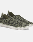 Instappers TULIP139LEO - 410 Army | Army | Shoes | Ilse Jacobsen