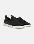 Instappers Heren TULIP140MEN beige zool - 001 Black | Black | Shoes | Ilse Jacobsen
