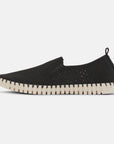 Instappers Heren TULIP140MEN beige zool - 001 Black | Black | Shoes | Ilse Jacobsen