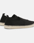 Instappers Heren TULIP140MEN beige zool - 001 Black | Black | Shoes | Ilse Jacobsen