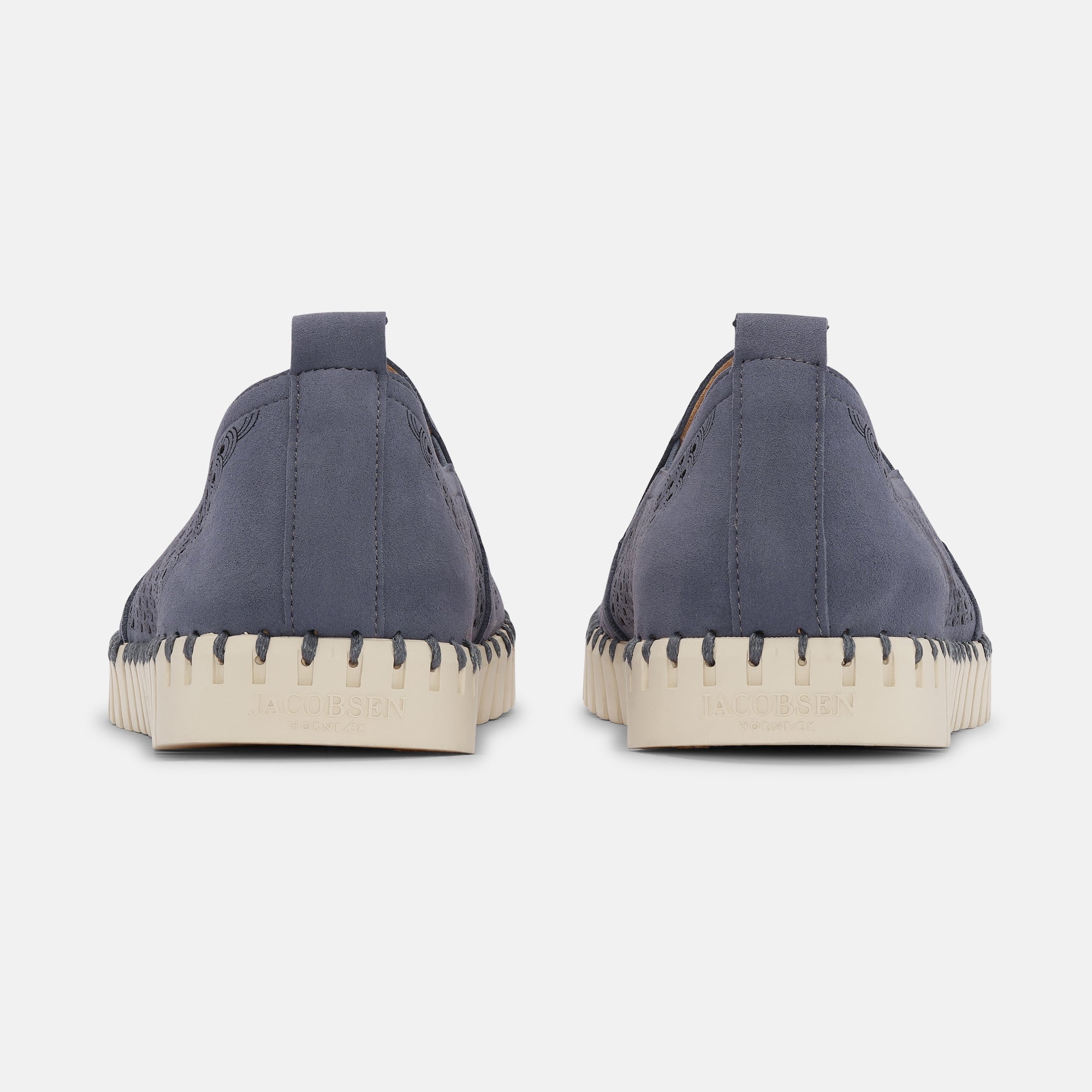 Instappers Heren TULIP140MEN beige zool | Grey Blue | Shoes | Ilse Jacobsen