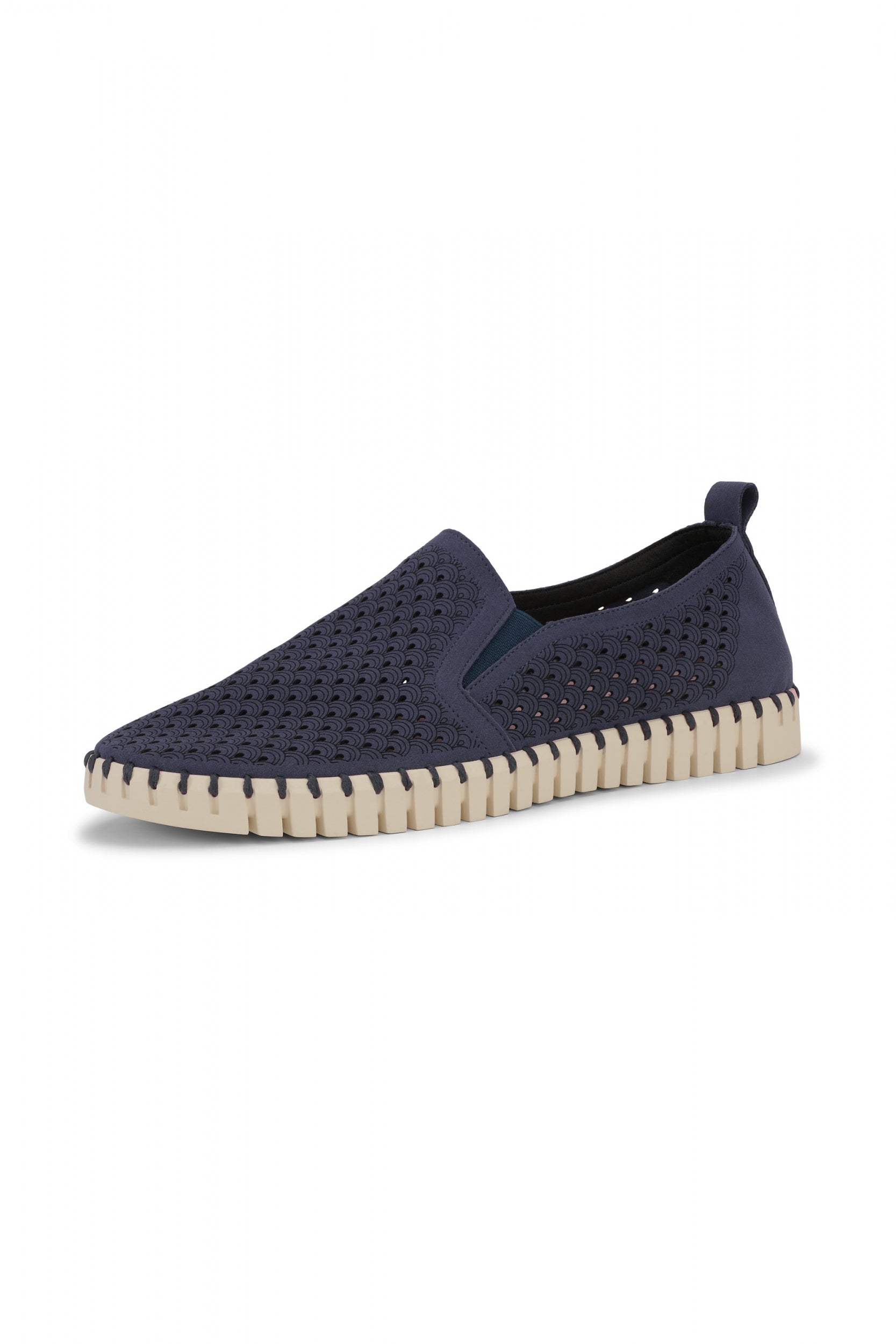 Instappers Heren TULIP140MEN beige zool | Dark Indigo | Shoes | Ilse Jacobsen