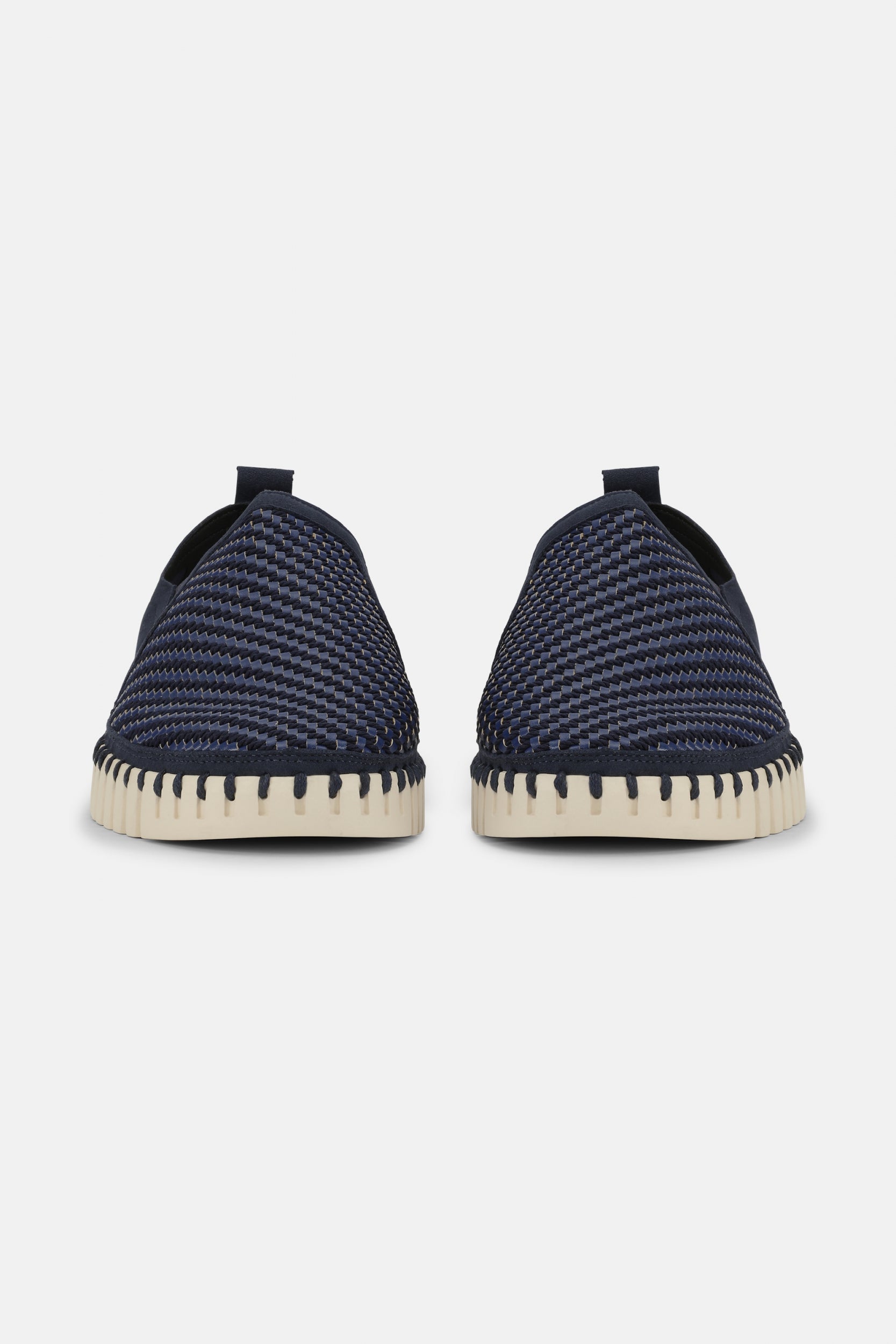 Instappers Heren TULIP143MEN beige zool | Dark Indigo Pearled Ivory | Shoes | Ilse Jacobsen