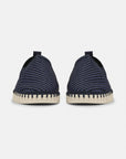 Instappers Heren TULIP143MEN beige zool - 660111 Dark Indigo Pearled Ivory | Dark Indigo Pearled Ivory | Shoes | Ilse Jacobsen